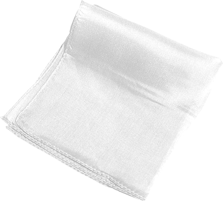 Billede af Hvidt silketørklæde 13 x 13 cm