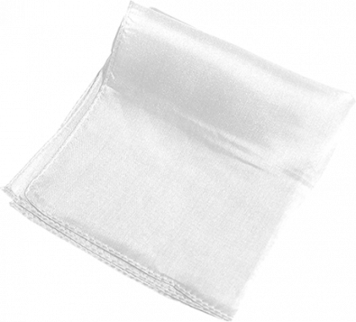 Hvidt silketørklæde 13 x 13 cm