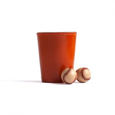 Leather Chop Cup with Balls by TCC 