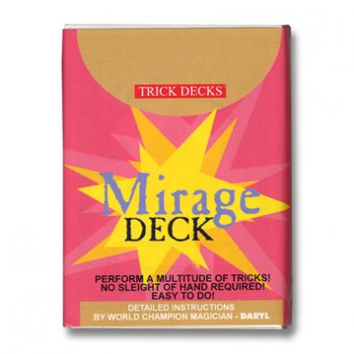 Mirage Deck i blå er en vider udvikling af det kendte "Svengali Deck" - nu kan du lave en vifte med kortene og vise at de alle er forskellige