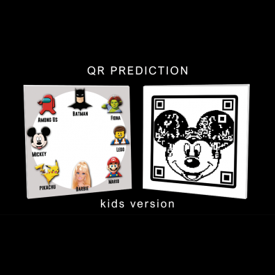 QR PREDICTION MICKEY (Gimmicks and Online Instructions) by Gustavo Raley 